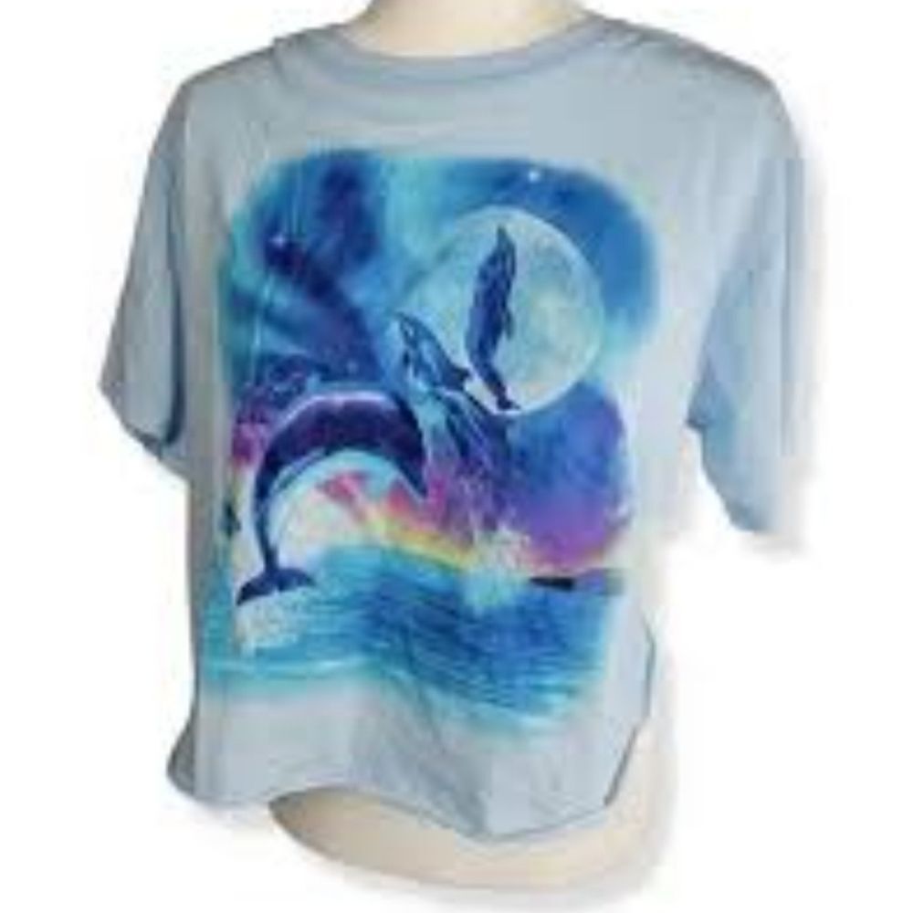 mighty fine dolphin crop nwt